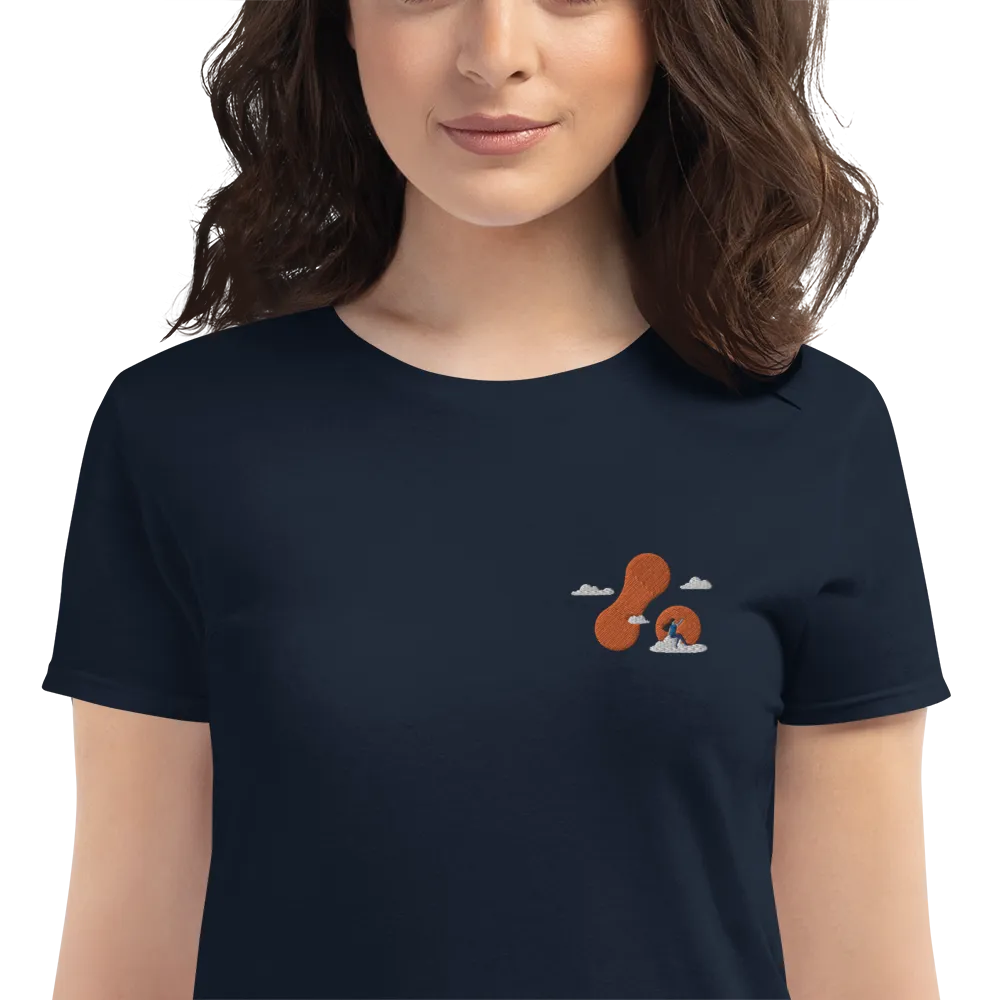 Women's Embroidered Adaptavist Cloud Design T-Shirt MC