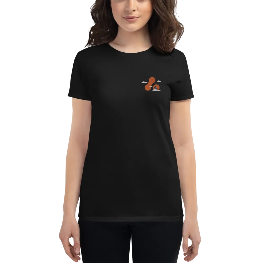 Women's Embroidered Adaptavist Cloud Design T-Shirt MC