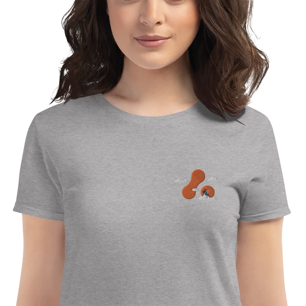 Women's Embroidered Adaptavist Cloud Design T-Shirt MC