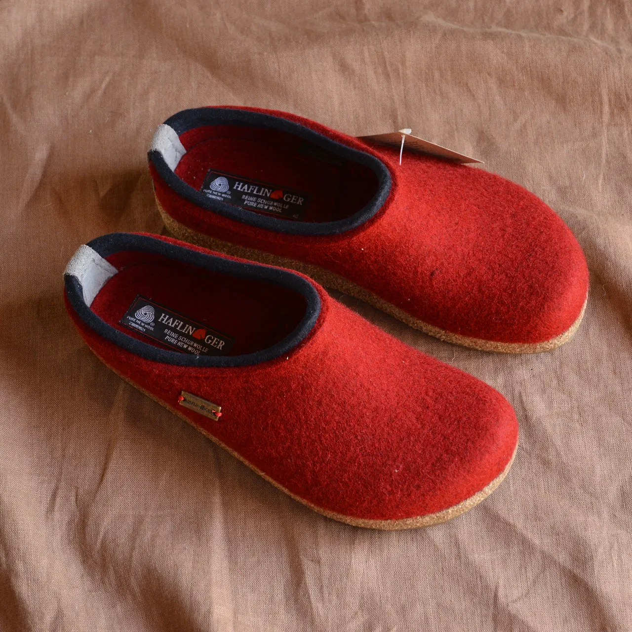 Wool Felt Clogs - Kris - Paprika (Adults 36-42)