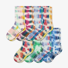 Youth Color Swatch Tie Dye Calf Sock 8-Pack