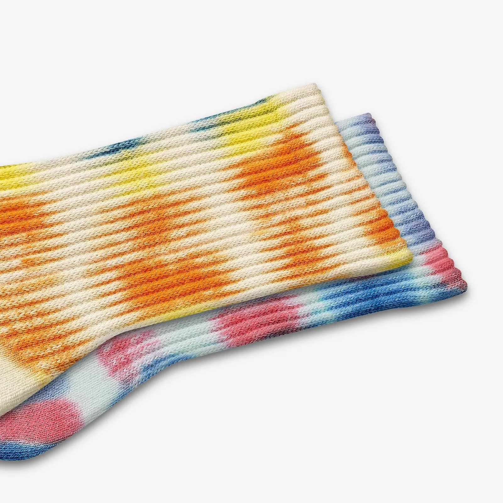 Youth Color Swatch Tie Dye Calf Sock 8-Pack