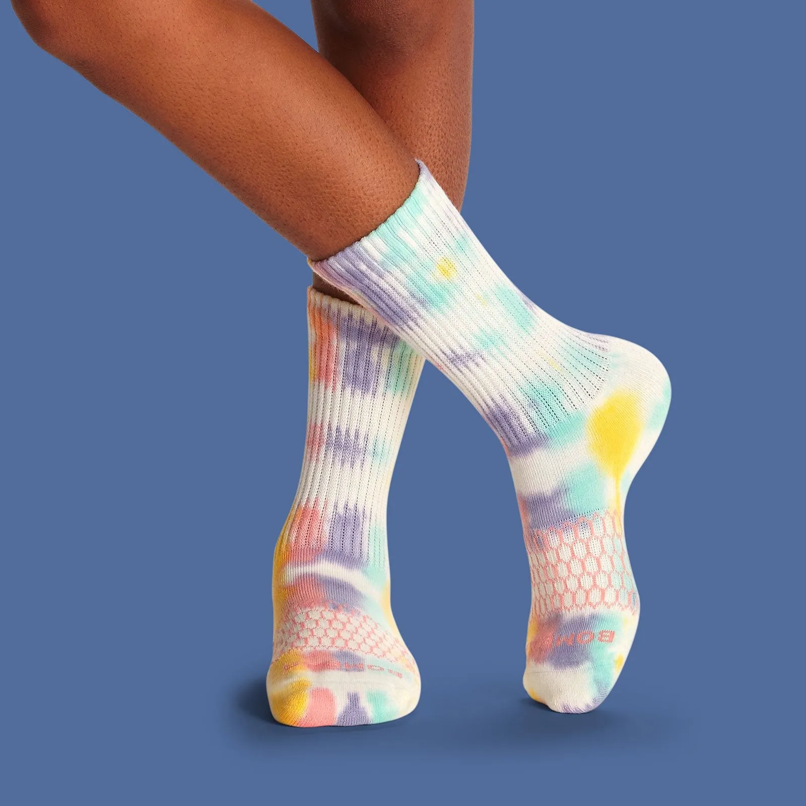 Youth Color Swatch Tie Dye Calf Sock 8-Pack